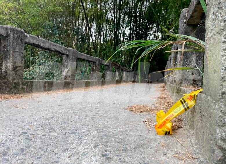 Hombre fue asesinado a tiros en Sabaneta. FOTO: LAURA ROSA JIMÉNEZ VALENCIA