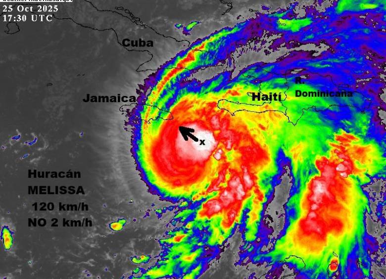 Es posible que Melissa sea el huracán más potente en cuanto a vientos máximos en azotar a Jamaica. El último huracán intenso en impactar a Jamaica fue Gilbert (1988), un categoría cuatro con vientos de 130 mph. FOTO: Tomado de redes.