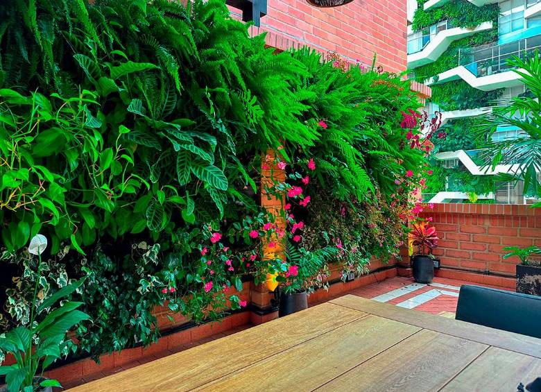Los muros verdes o jardines verticas son una de las tendencias contemporáneas. 