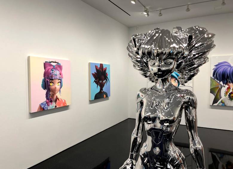 Imágenes de la nueva exposición del artista Takashi Murakami en Nueva York