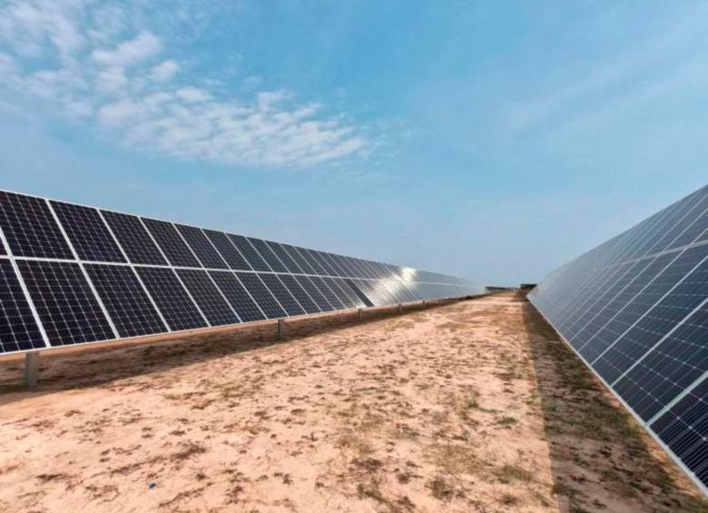 El proyecto solar Sabanalarga tiene una capacidad instalada de 100 MW. FOTO Colprensa.