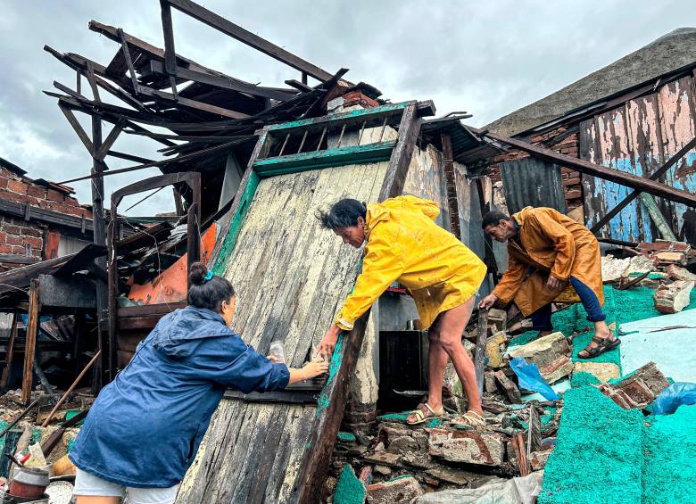 El huracán Melissa dejó devastación a su paso por Jamaica. FOTO: AFP