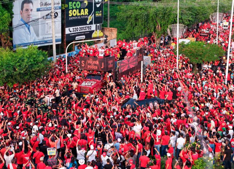 Así fue la Caravana Silvestrista en Valledupar este jueves 29 de mayo. FOTO: Cortesía José Maestre