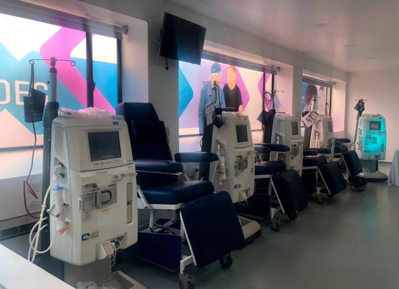 Equipos médicos de la clínica Renal Care Services en Rionegro, Antioquia. FOTO cortesía Renal Care Services