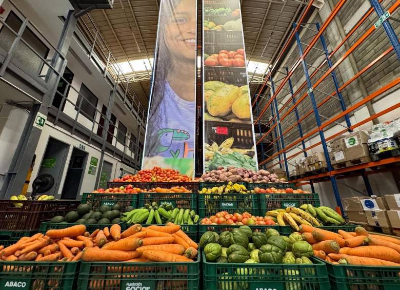 El Banco de Alimentos del Oriente antioqueño, para ayudar a las familias con menos de recursos. FOTO Cortesía Gobernación de Antioquia.