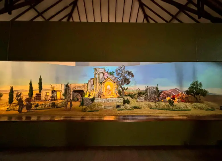 Este es el pesebre más grande de la exposición del Museo El Castillo. FOTO: Cortesía