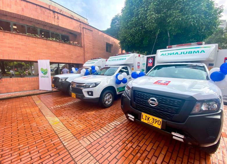 Cáceres, Ituango, Anorí y Caucasia fueron los primeros municipios en recibir las ambulancias. FOTO: CORTESÍA