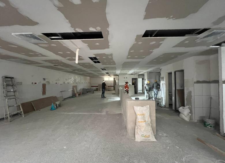 Reformas en la unidad hospitalaria de Manrique en Medellín. FOTO: CORTESÍA