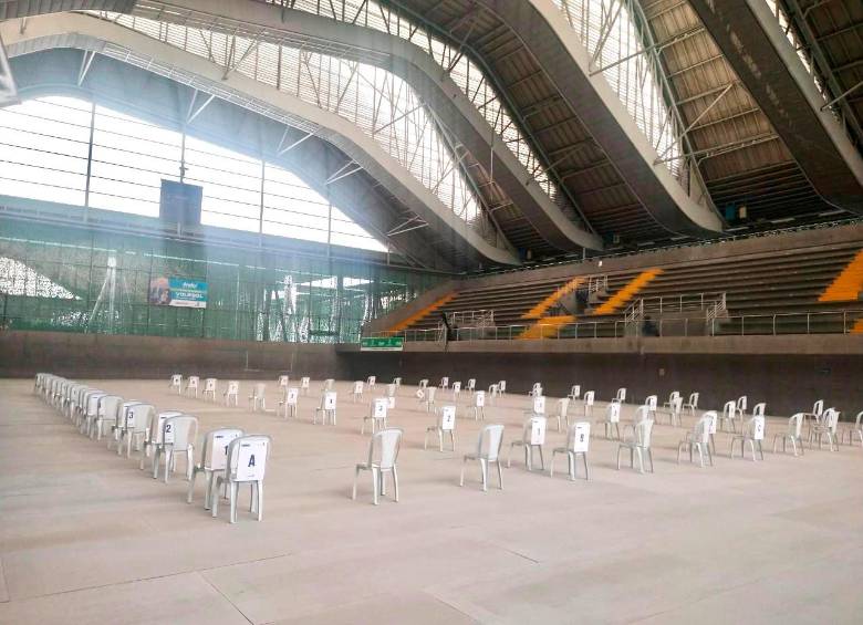 Los deportistas que habitualmente entrenan en el coliseo serán reubicados por el Inder. FOTO: ALCALDÍA.