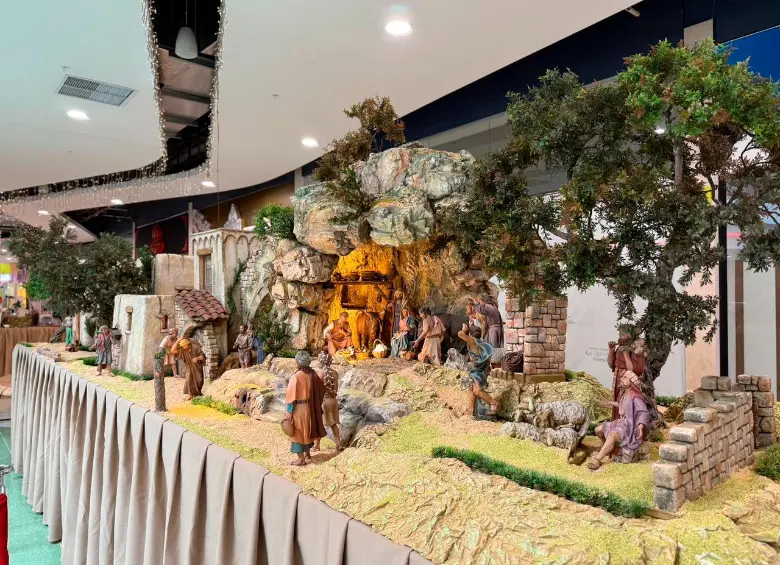 Este es uno de los pesebres que hace parte de la exposición del centro comercial. FOTO: Cortesía La Central