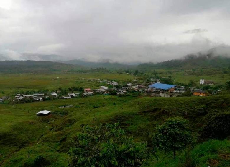 Imagen de referencia del municipio de Frontino, donde una indígena resultó herida tras detonar una mina antipersonal. FOTO: CORTESÍA