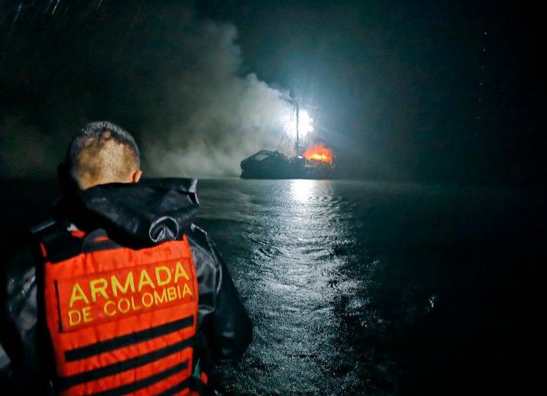 Las personas rescatadas tienen nacionalidad venezolana, mexicana, colombiana, peruana y costarricense. FOTO CORTESÍA ARMADA