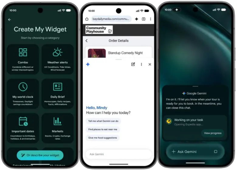 Esta actualización de Google automatiza tareas en varias apps. Llega primero a los Samsung Galaxy y Google Pixel. FOTO cortesía Google