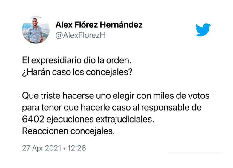 Exconcejal Alex Flórez, a puertas de juicio por tire y afloje con Uribe