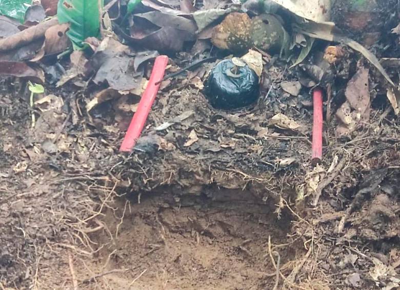 En menos de 20 días, los ingenieros de desminado han desactivado tres minas antipersonal. FOTO Cortesía