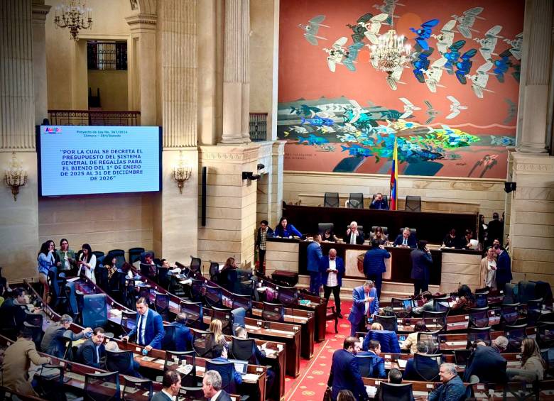 Este miércoles quedó aprobado en primer debate el presupuesto de regalías para el bienio 2025 - 2026 en Colombia. FOTO CORTESÍA DNP