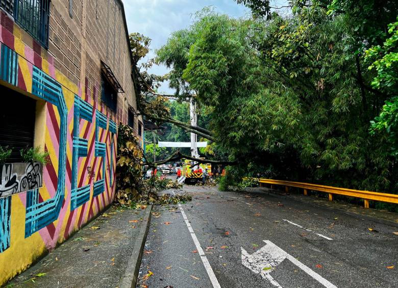 La afectación más fuerte en Envigado se registró en el sector La Paloma, según reportaron las autoridades de este municipio. FOTO: Cortesía Alcaldía de Envigado.