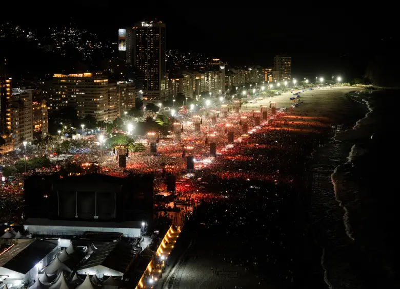 Shakira en Copacabana. Foto: cortesía Kevin Mazur