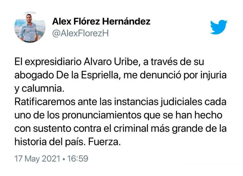 Exconcejal Alex Flórez, a puertas de juicio por tire y afloje con Uribe