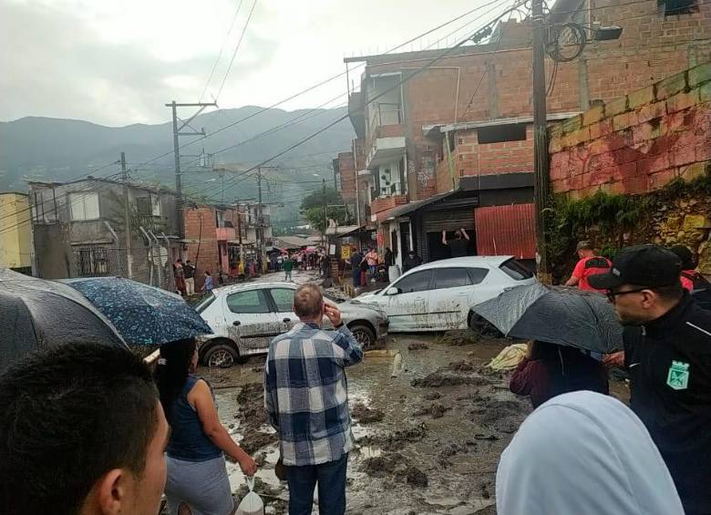 Uno de los sectores más afectados es el de Barrio Nuevo. FOTO: Cortesía Denuncias Antioquia