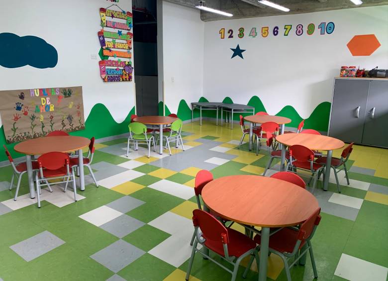 Los salones están dotados y ambientados especialmente para los niños a los que acogerán. FOTO: CORTESÍA ALCALDÍA