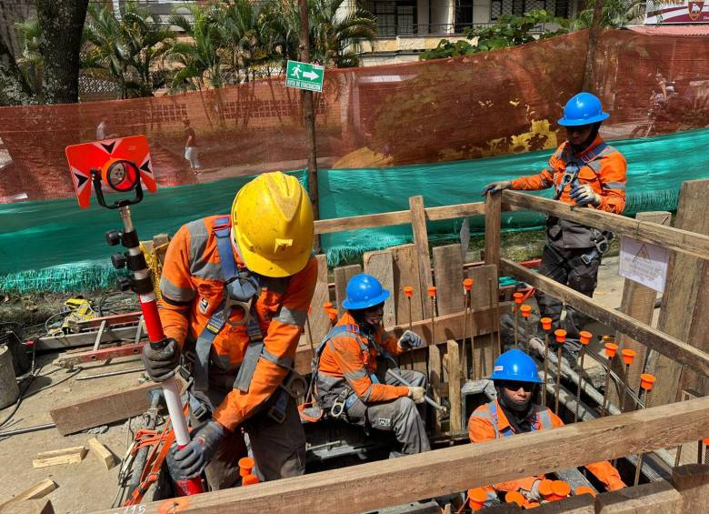 Los trabajos se localizan en un tramo de la calle 50 (Colombia). FOTO: Cortesía Metro de Medellín