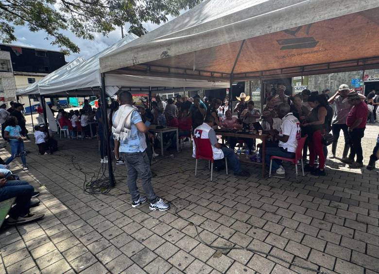 Atención psicosocial en el municipio Briceño. FOTO: Cortesía Gobernación de Antioquia
