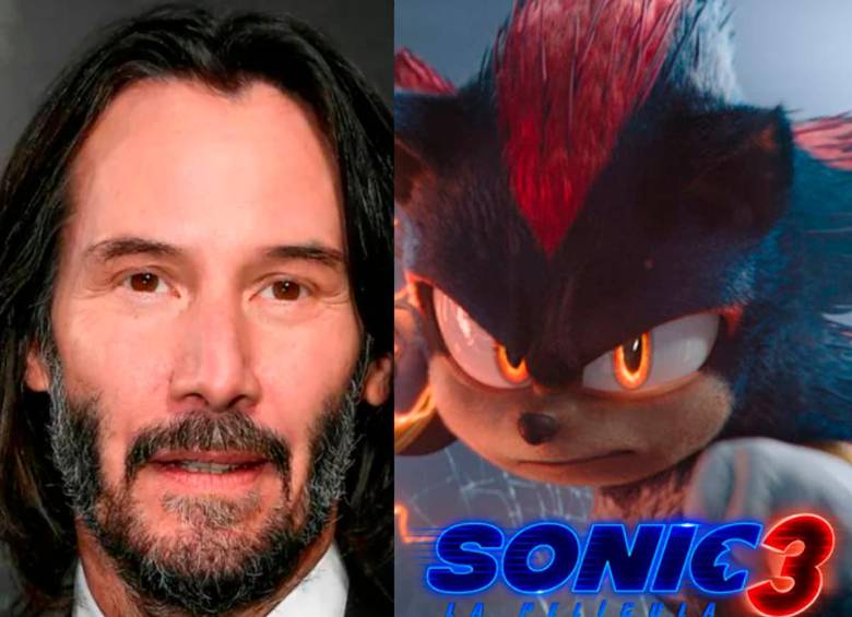 Keanu Reeves es uno de los nuevos personajes del mundo de Sonic. FOTO Getty y Cortesía Paramount Pictures