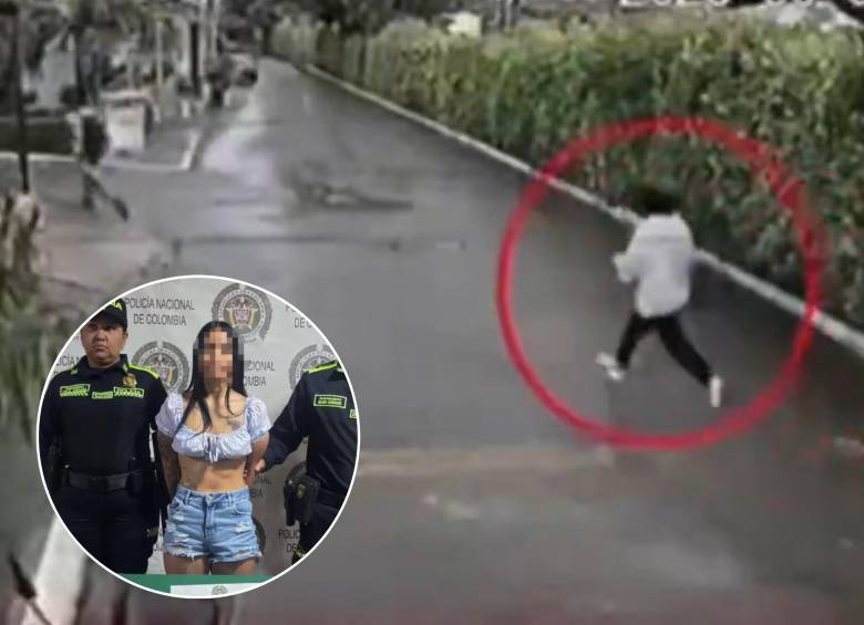 La historia de Melissa Fierro, la joven señalada de cometer ataques armados en Girardot. FOTOS: Policía Nacional - captura de video 