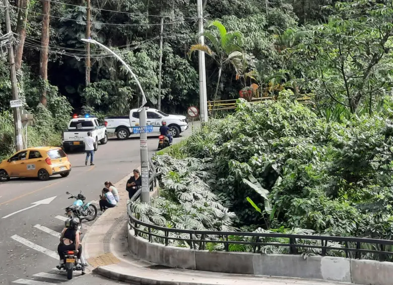 Imagen del lugar del hallazgo en la vereda de Sabaneta. FOTO: Cortesía
