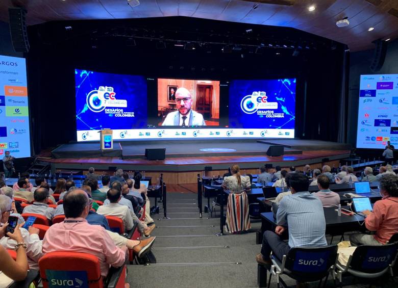 El funcionario del gobierno estadounidense se pronunció durante el 7º Congreso Empresarial Colombiano de la Asociación Nacional de Industriales (ANDI). FOTO TWITTER ANDI