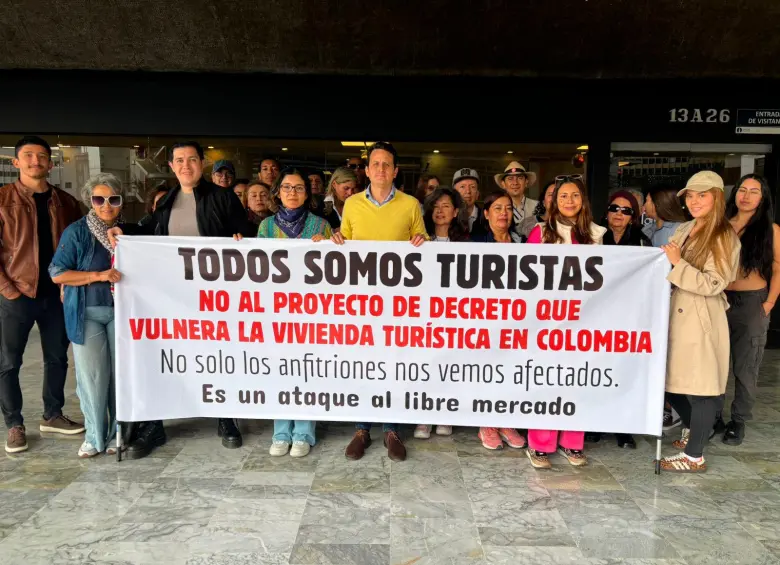 Gremios y propietarios de viviendas que usan para renta corta se pronuncian en contra del proyecto de decreto del Gobierno, FOTO: CORTESÍA