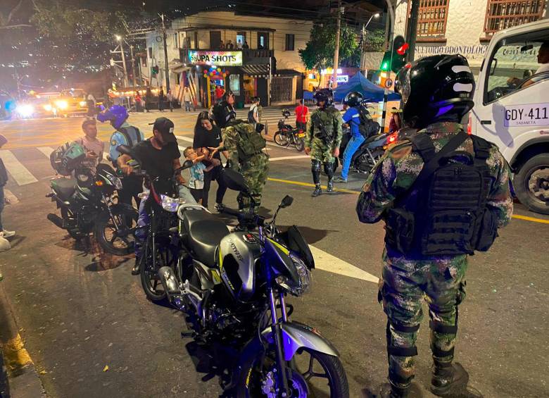 Las autoridades hicieron operativos en La 45 y alrededores y en uno de estos se produjo la agresión contra la Policía. FOTO: CORTESÍA