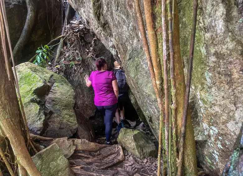 Entrada a las cuevas del Higuerón. Foto: Cristina Rodriguez.