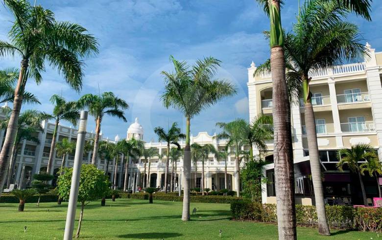 En la cadena de hoteles RIU se ofrece el servicio de pruebas PCR gratis para huéspedes. Imagen del Palace Bavaro RIU.