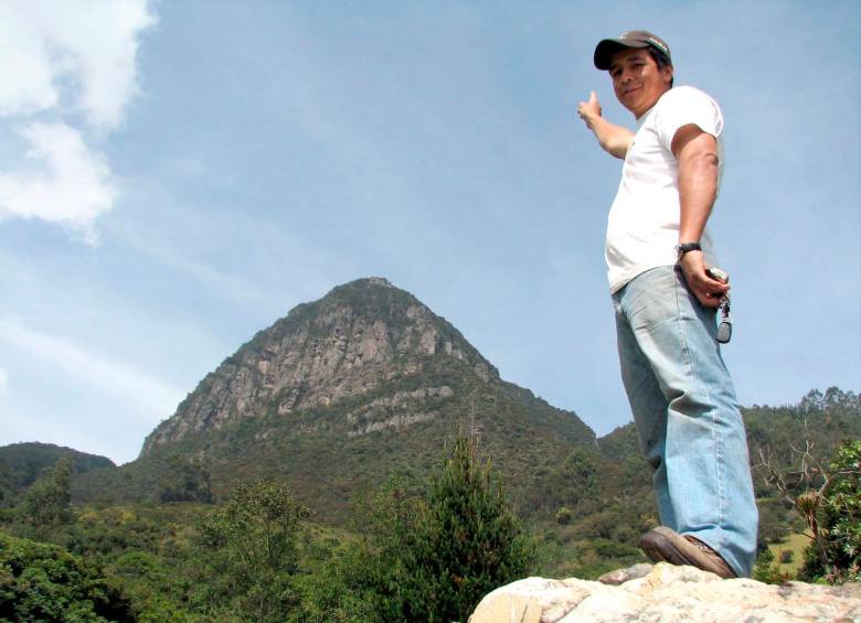El cerro Jaica en Tabio, Cundinamarca, donde se dice que se han registrado avistamientos de OVNIS. FOTO: COLPRENSA.