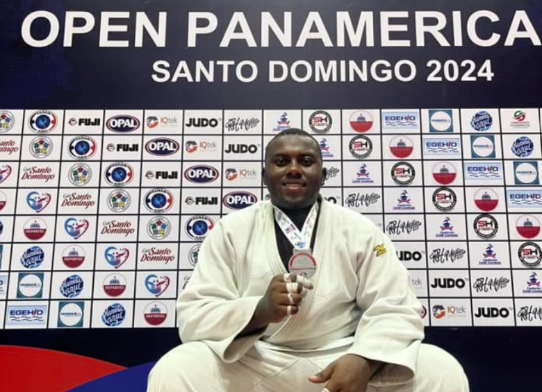 Elmer Daniel Orejuela Rivas, subcampeón del Open Panamericano de Santo Domingo 2024. Foto: tomada de redes sociales @elmer_orejuela_100kg
