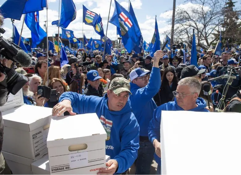 El movimiento separatista de Alberta asegura haber reunido más de 300.000 firmas para impulsar un referendo sobre la independencia de la provincia. FOTO: Redes sociales.