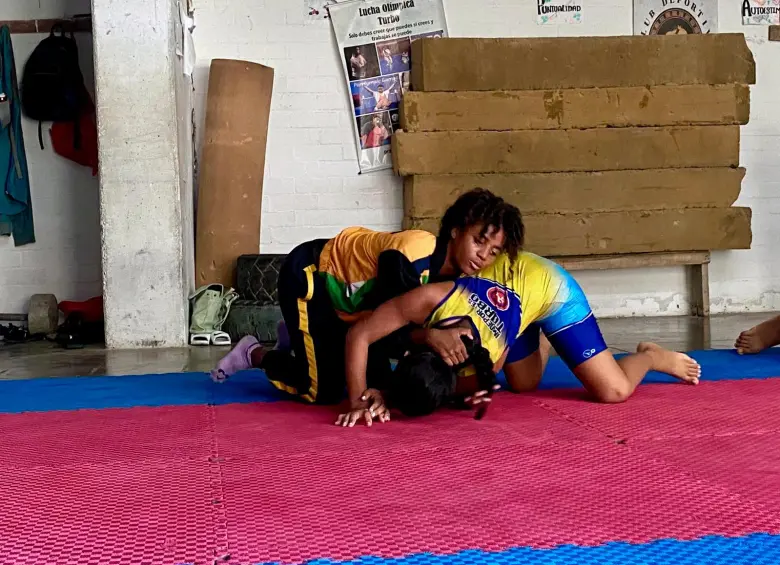 Deimis durante sus entrenamientos en Turbo. Foto: Cortesía Deimis Licona.