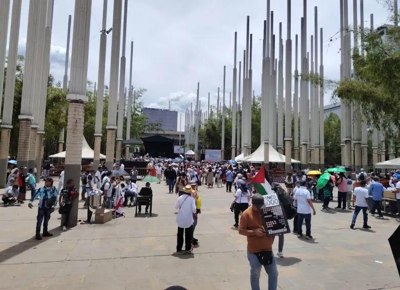 Marchas por el Día del Trabajo en Medellín. Foto: Sandra Segovia- EL COLOMBIANO