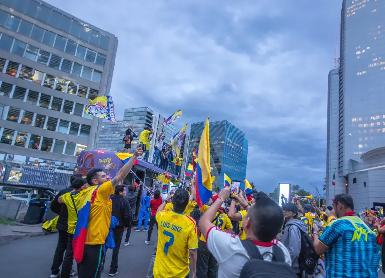 Los hinchas de la Selección Colombia se han hecho presentes en México, Estados Unidos y Canadá. Foto: Juan Antonio Sánchez Ocampo.