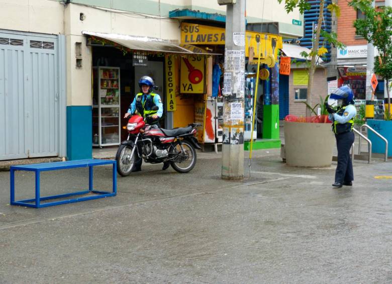 Semanalmente el Tránsito de Medellín adelanta operativos en la zona. FOTO: Cortesía 