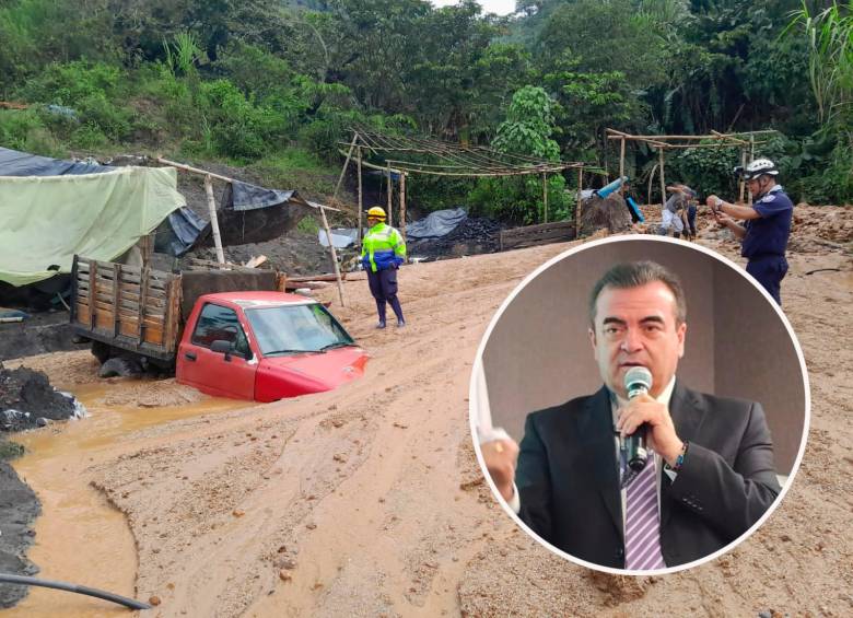 Olmedo López, director de la Ungrd, contó cuáles son algunos proyectos que se adelantarán en Antioquia para mitigar y atender afectaciones por las fuertes lluvias. FOTOS Cortesía
