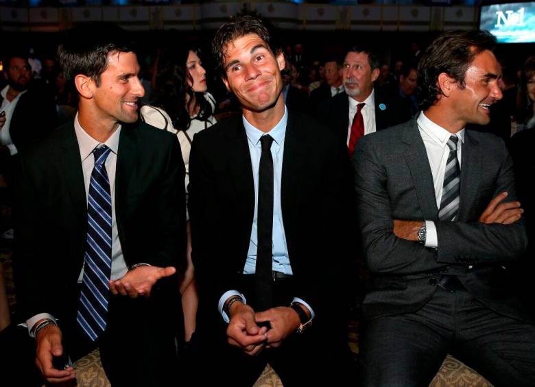 Novak Djokovic, Rafael Nadal y Roger Federer son los tenistas que componen el famoso “The Big Three”. FOTO: EFE