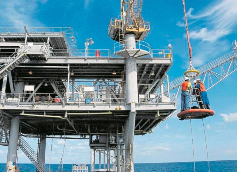 La plataforma Chuchupa, la única operación en el mar Caribe, es liderada por Hocol, filial gasífera de Ecopetrol. FOTO Cortesía.