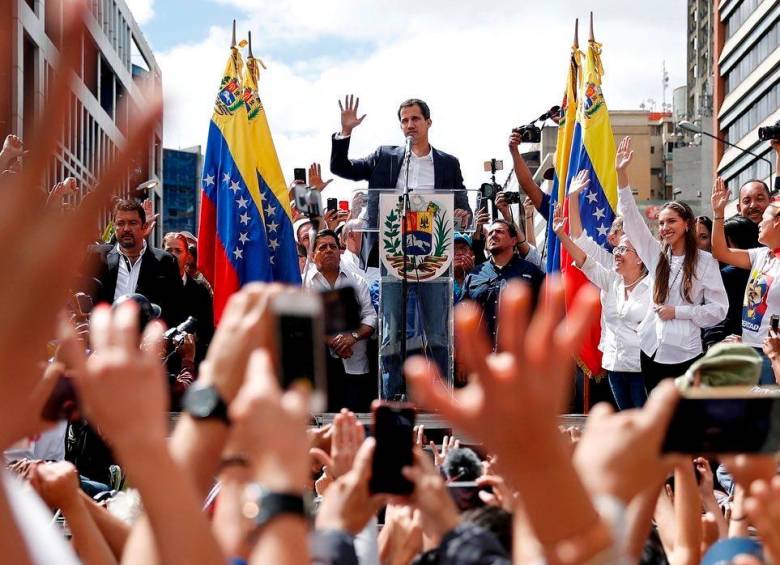 El político venezolano tenía el reconocimiento de varios países como presidente interino. FOTO: TOMADA DEL TWITTER DE @jguaido
