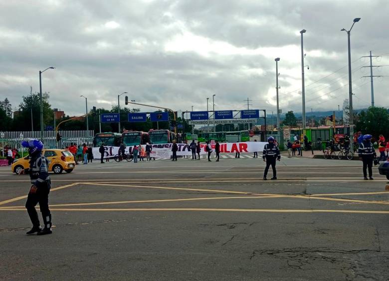 Estos son algunos de los manifestantes en Bogotá. FOTO: Cortesía