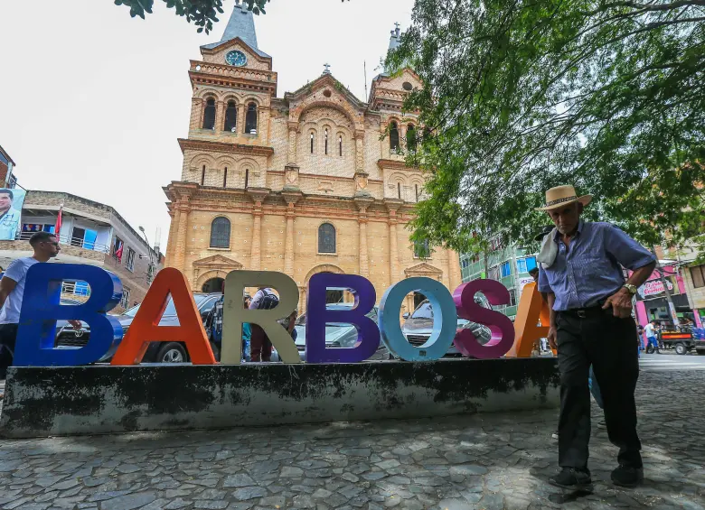 Parque del municipio de Barbosa, al norte del Aburrá. Foto: Esneyder Gutiérrez Cardona