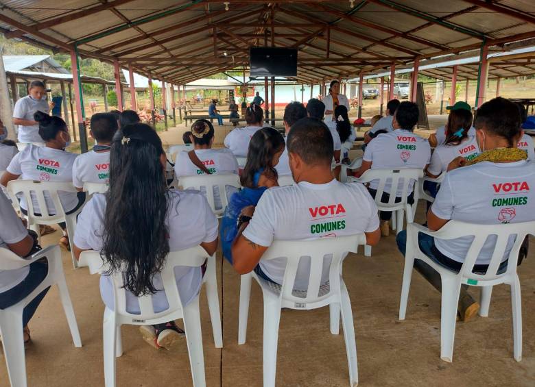 Las familias saldrán del espacio de reincorporación el próximo 25 de febrero. FOTO CORTESÍA 