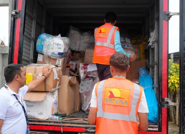 La jornada solidaria contempla donaciones para las comunidades de Quibdó, Buenaventura, Nuquí y Condoto, además de sancochos comunitarios en tres municipios. FOTO SATENA